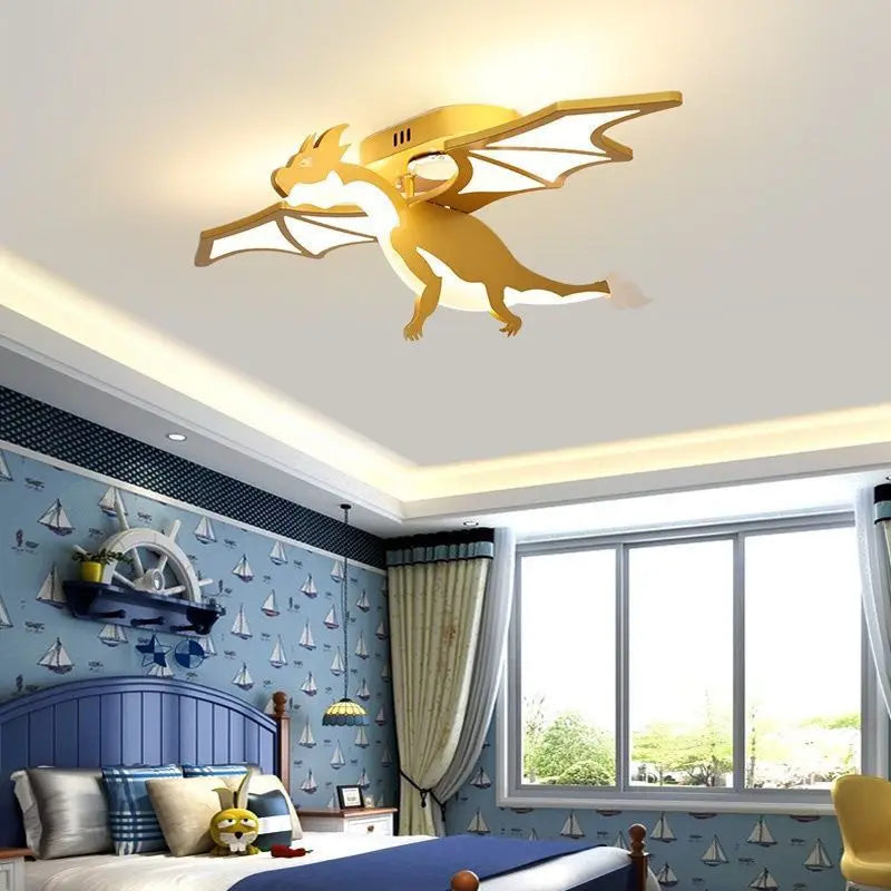 Luminaire Enfant Design Dragon Doré – Référence: Kaia4027