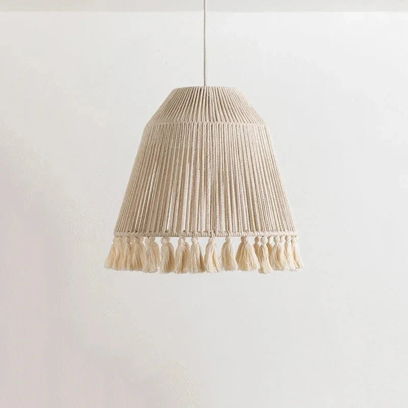 Abat-jour Bohémien En Chanvre Tissé À La Main Luminaire IL582734-ILLUMEEN.COM