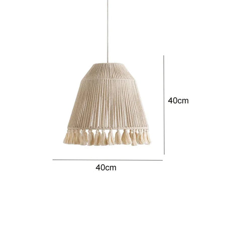 Abat-jour Bohémien En Chanvre Tissé À La Main Luminaire IL582734-ILLUMEEN.COM