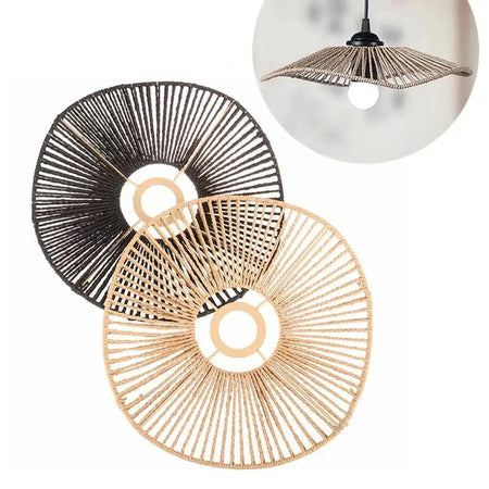 Abat-jour Boho en Corde Tressée pour Salle à Manger Rustique Luminaire IL582739-ILLUMEEN.COM