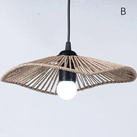 Abat-jour Boho en Corde Tressée pour Salle à Manger Rustique Luminaire IL582739-ILLUMEEN.COM