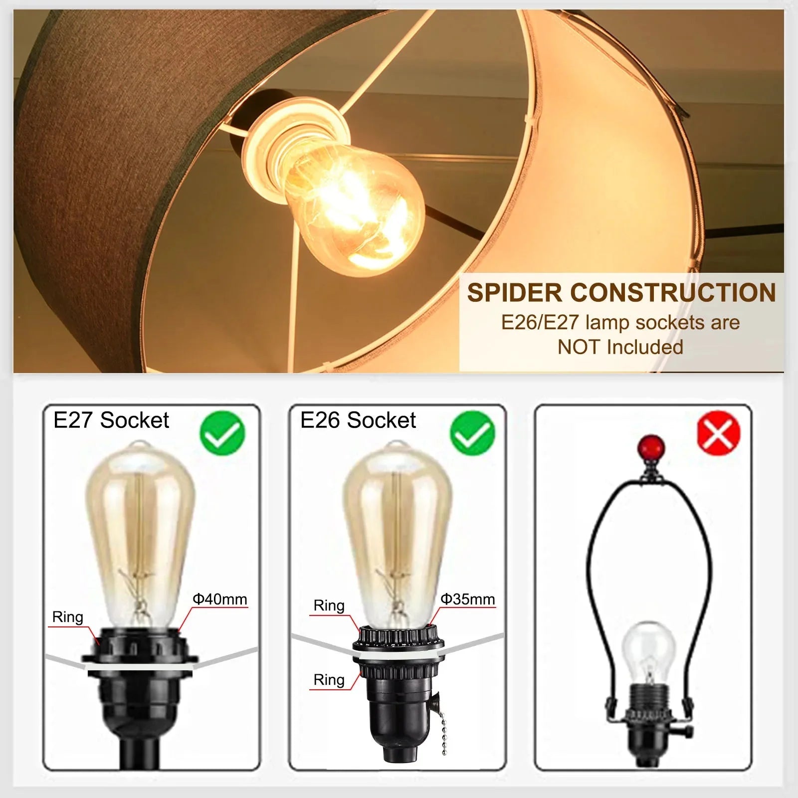 Abat-jour Classique Pour Intérieur Lot De 2 Luminaire IL527413-ILLUMEEN.COM