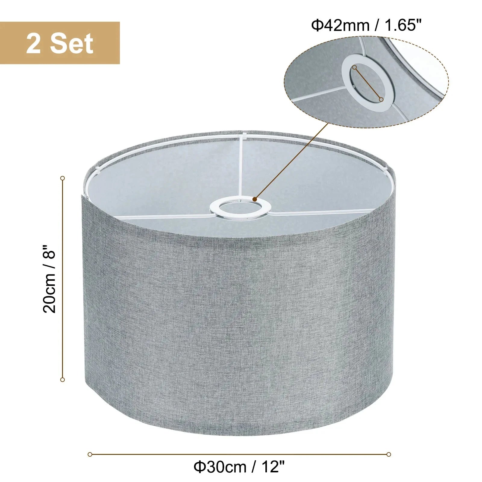 Abat-jour Classique Pour Intérieur Lot De 2 Luminaire IL527413-ILLUMEEN.COM