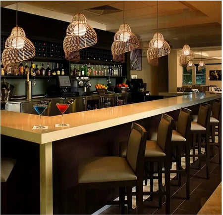 Abat-jour en Bambou et Rotin RON en Forme d'Escargot de Mer - Élégance Asiatique Pour Votre Intérieur Luminaire IL582947-ILLUMEEN.COM