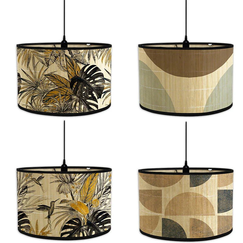 Abat-Jour en Bambou Rétro : Éclairez Votre Espace avec Élégance Artisanale Luminaire IL837462-ILLUMEEN.COM