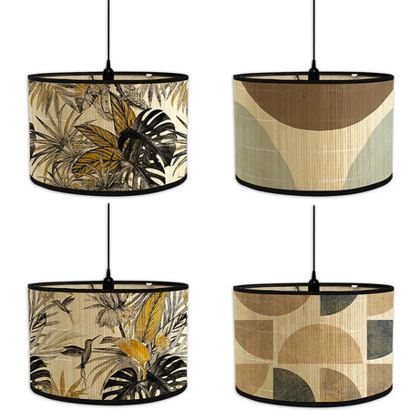 Abat-Jour en Bambou Rétro : Éclairez Votre Espace avec Élégance Artisanale Luminaire IL837462-ILLUMEEN.COM