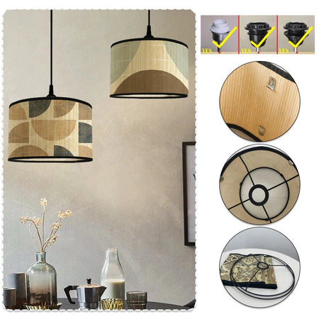 Abat-Jour en Bambou Rétro : Éclairez Votre Espace avec Élégance Artisanale Luminaire IL837462-ILLUMEEN.COM