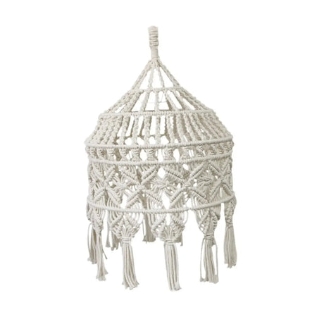 Abat-jour en Macramé Boho avec Pompon pour un Éclat Élégant et Unique Luminaire IL472936-ILLUMEEN.COM