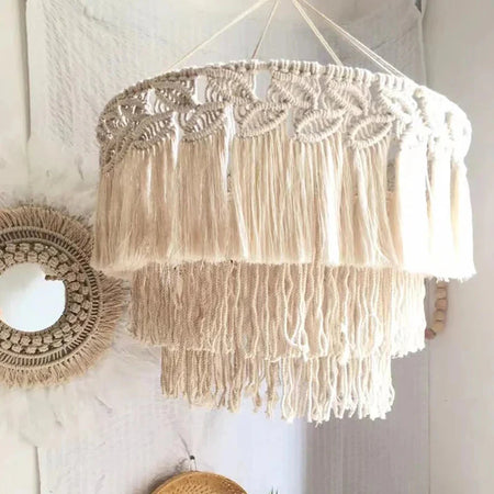 Abat-jour En Macramé Boho Luminaire Chic IL582347-ILLUMEEN.COM