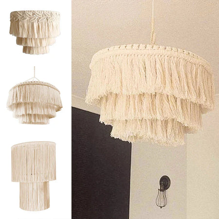 Abat-jour En Macramé Boho Luminaire Chic IL582347-ILLUMEEN.COM