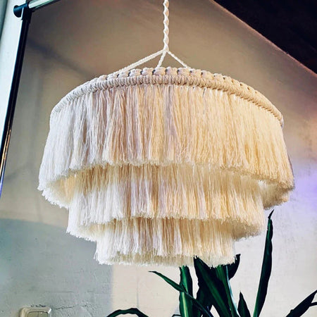 Abat-jour En Macramé Boho Luminaire Chic IL582347-ILLUMEEN.COM