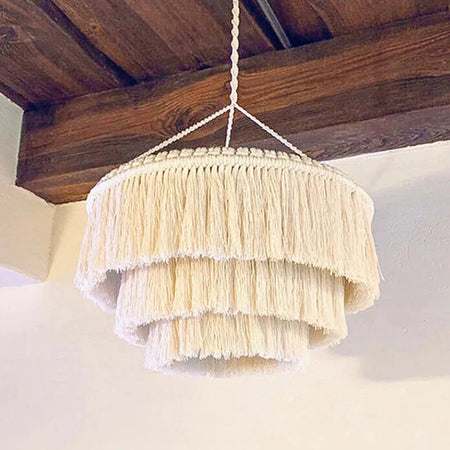 Abat-jour En Macramé Boho Luminaire Chic IL582347-ILLUMEEN.COM
