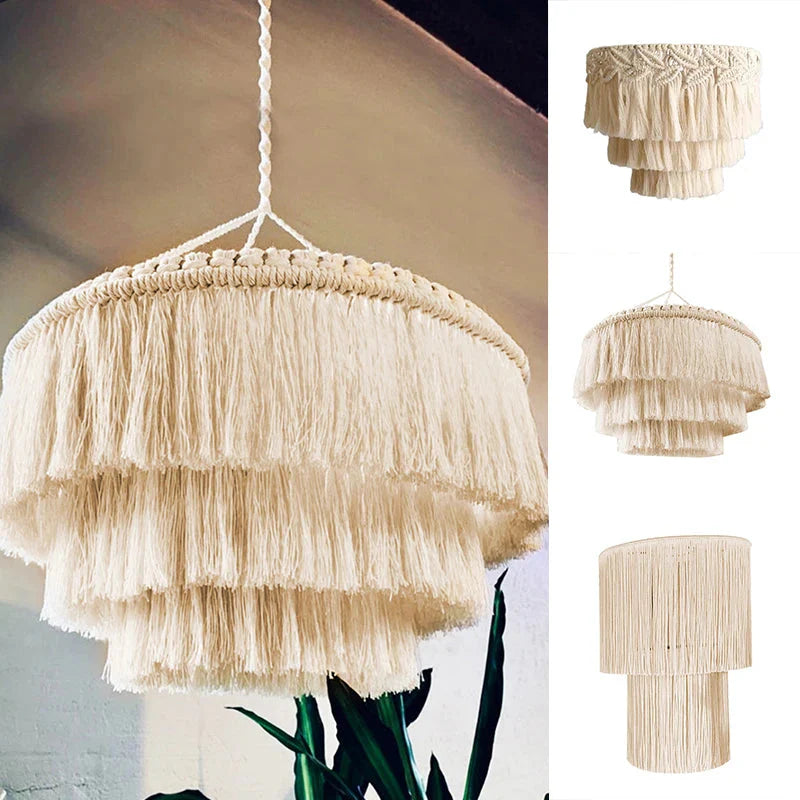 Abat-jour En Macramé Boho Luminaire Chic IL582347-ILLUMEEN.COM