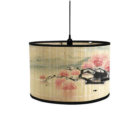 Abat-jour Japonais En Bambou Vintage Luminaire Élégant IL384729-ILLUMEEN.COM