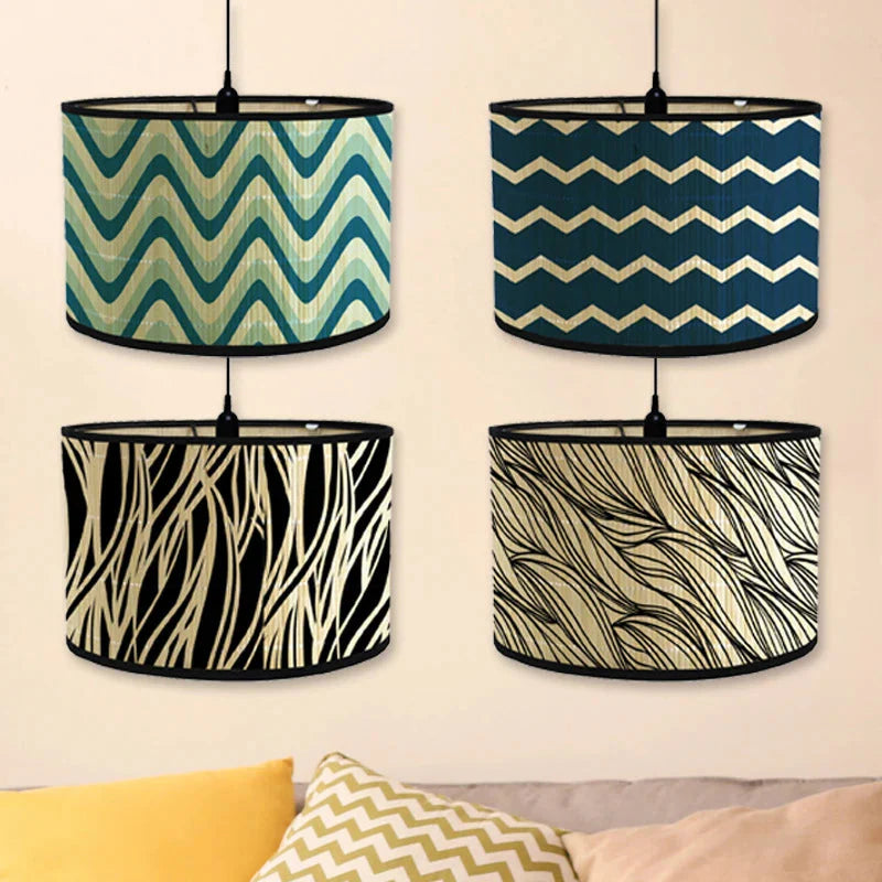 Abat-jour Japonais En Bambou Vintage Luminaire Élégant IL384729-ILLUMEEN.COM