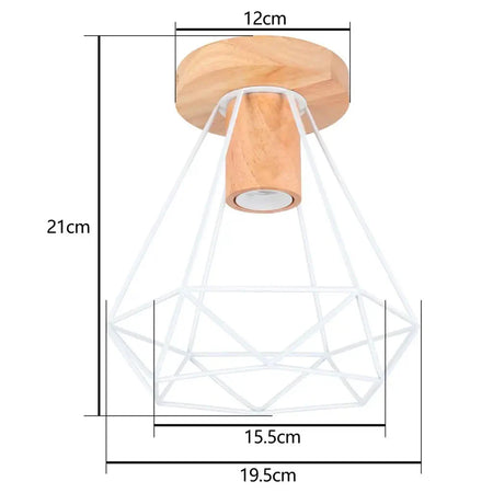 Abat-jour Rétro Industriel en Fer et Bois pour Élégance Loft Luminaire IL582937-ILLUMEEN.COM
