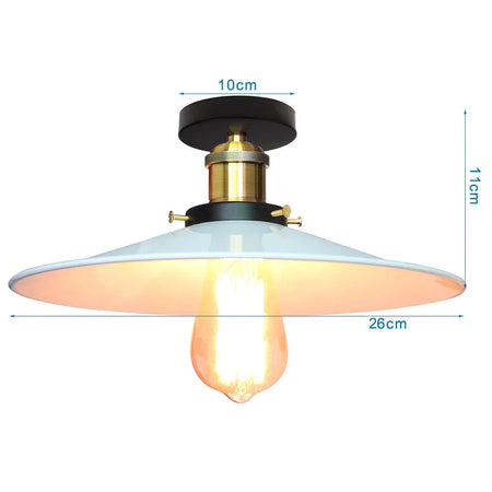 Abat-jour Rétro Industriel en Fer et Bois pour Élégance Loft Luminaire IL582937-ILLUMEEN.COM