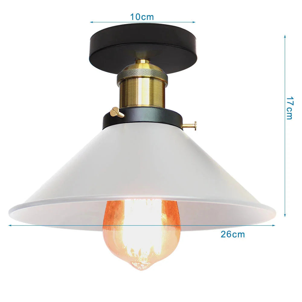 Abat-jour Rétro Industriel en Fer et Bois pour Élégance Loft Luminaire IL582937-ILLUMEEN.COM