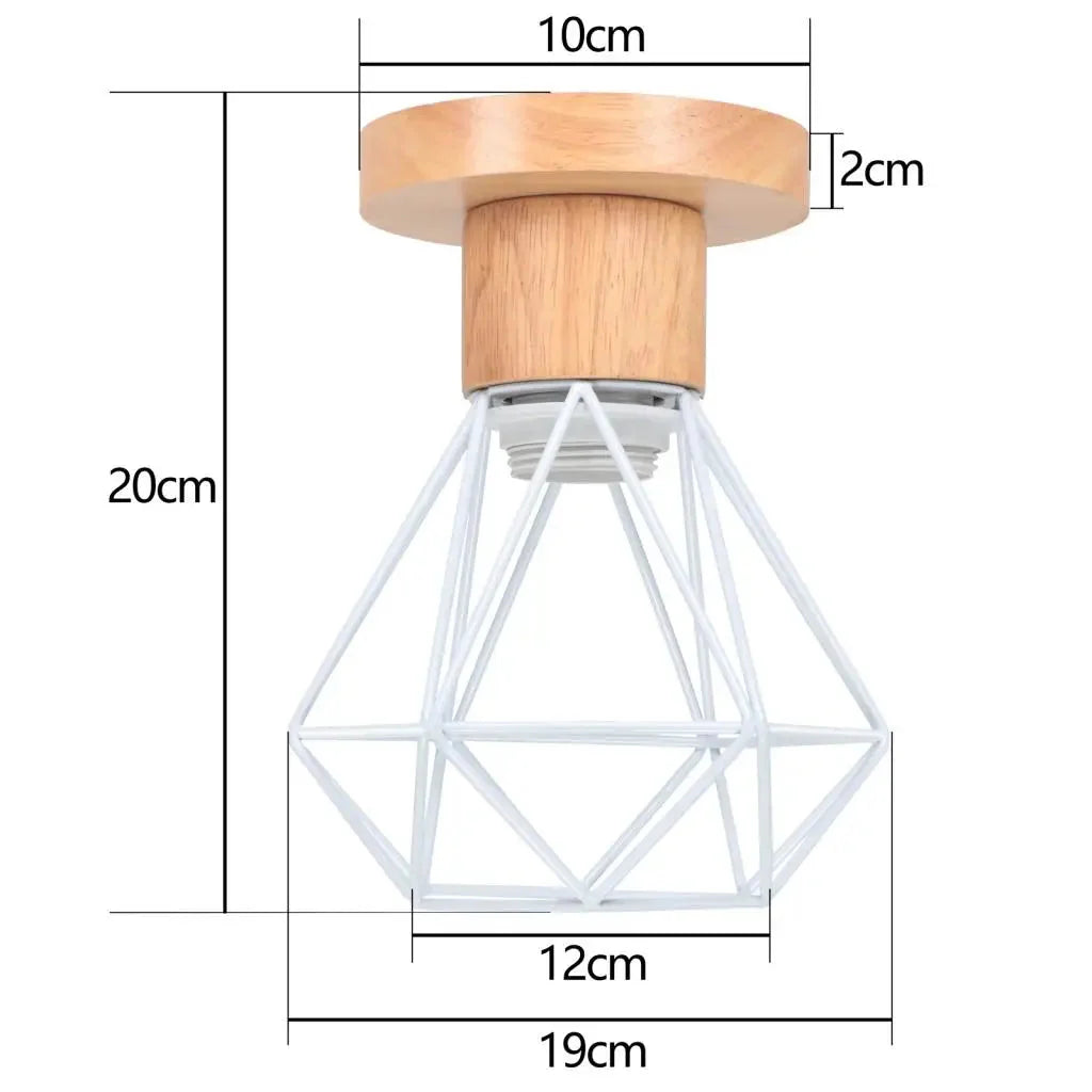 Abat-jour Rétro Industriel en Fer et Bois pour Élégance Loft Luminaire IL582937-ILLUMEEN.COM