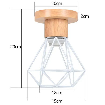 Abat-jour Rétro Industriel en Fer et Bois pour Élégance Loft Luminaire IL582937-ILLUMEEN.COM