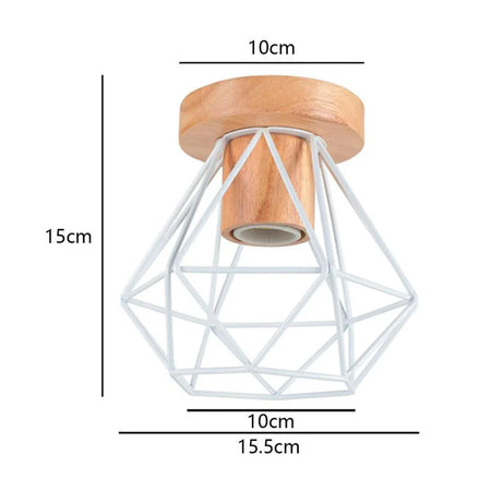 Abat-jour Rétro Industriel en Fer et Bois pour Élégance Loft Luminaire IL582937-ILLUMEEN.COM