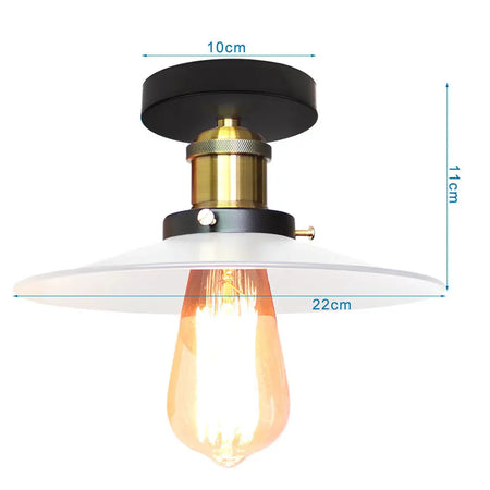 Abat-jour Rétro Industriel en Fer et Bois pour Élégance Loft Luminaire IL582937-ILLUMEEN.COM