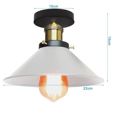 Abat-jour Rétro Industriel en Fer et Bois pour Élégance Loft Luminaire IL582937-ILLUMEEN.COM
