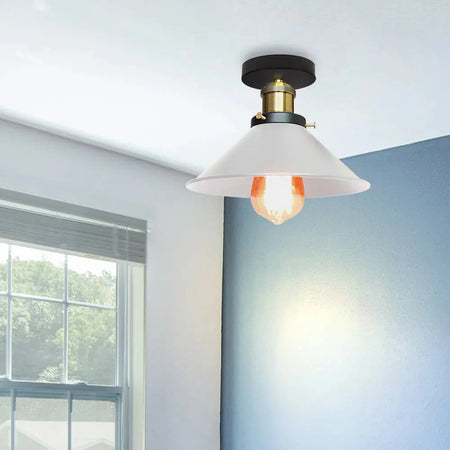 Abat-jour Rétro Industriel en Fer et Bois pour Élégance Loft Luminaire IL582937-ILLUMEEN.COM
