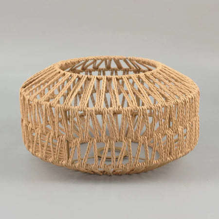 Abat-Jour Tissé à la Main en Papier Luminaire Chic IL295743-ILLUMEEN.COM