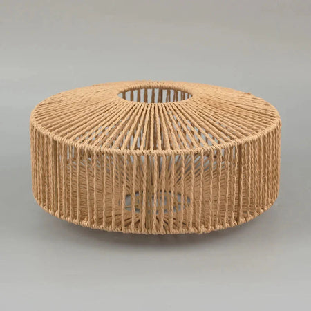 Abat-Jour Tissé à la Main en Papier Luminaire Chic IL295743-ILLUMEEN.COM