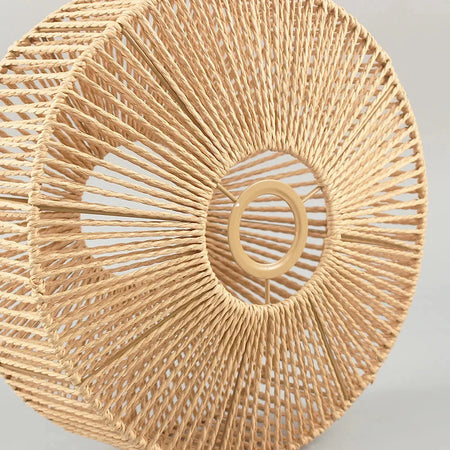 Abat-Jour Tissé à la Main en Papier Luminaire Chic IL295743-ILLUMEEN.COM