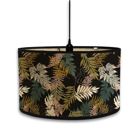 Abat-Jour Vintage en Bambou avec Motif Floral Aviaire – Élégance du Luminaire Artisanale IL582471-ILLUMEEN.COM