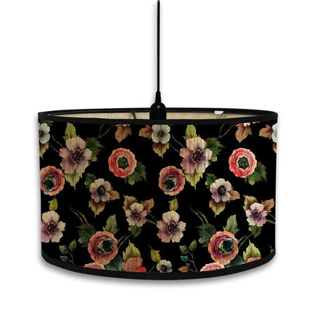 Abat-Jour Vintage en Bambou avec Motif Floral Aviaire – Élégance du Luminaire Artisanale IL582471-ILLUMEEN.COM
