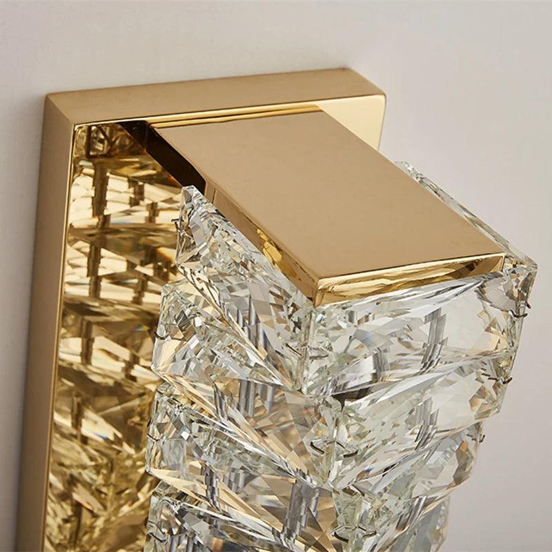 Applique Murale : Bloc Cristal Monté au Mur Effet Diamant Luminaire IL493726-ILLUMEEN.COM