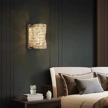 Applique Murale : Bloc Cristal Monté au Mur Effet Diamant Luminaire IL493726-ILLUMEEN.COM