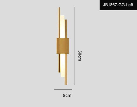 Applique Murale Contemporaine Noir et Or Luminaire IL583249-ILLUMEEN.COM