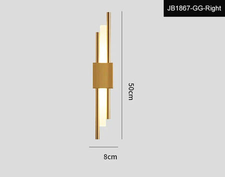 Applique Murale Contemporaine Noir et Or Luminaire IL583249-ILLUMEEN.COM