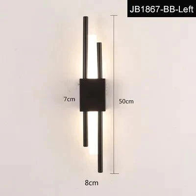Applique Murale Contemporaine Noir et Or Luminaire IL583249-ILLUMEEN.COM