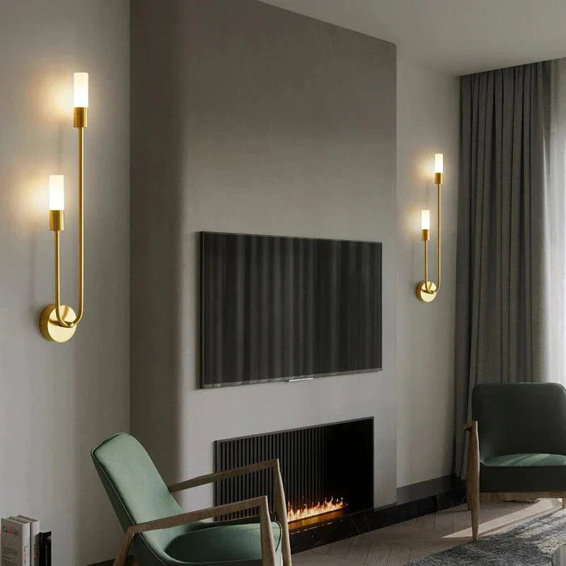 Applique Murale Contemporaine Noir et Or Luminaire IL583249-ILLUMEEN.COM