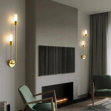 Applique Murale Contemporaine Noir et Or Luminaire IL583249-ILLUMEEN.COM