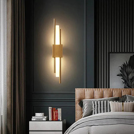 Applique Murale Contemporaine Noir et Or Luminaire IL583249-ILLUMEEN.COM