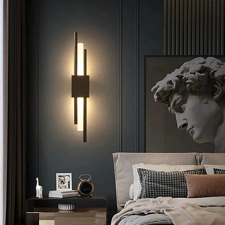 Applique Murale Contemporaine Noir et Or Luminaire IL583249-ILLUMEEN.COM