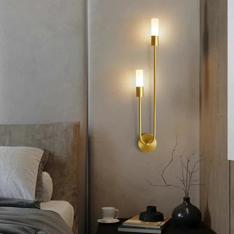 Applique Murale Contemporaine Noir et Or Luminaire IL583249-ILLUMEEN.COM