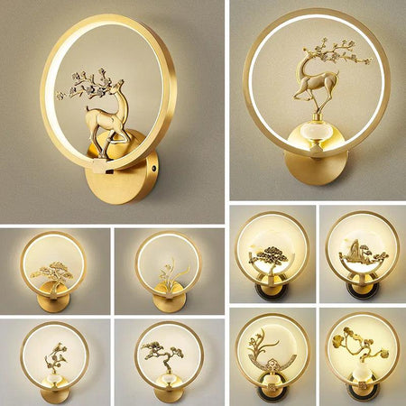 Applique Murale : Design Artistique avec Motifs Sculptés IL837149-ILLUMEEN.COM