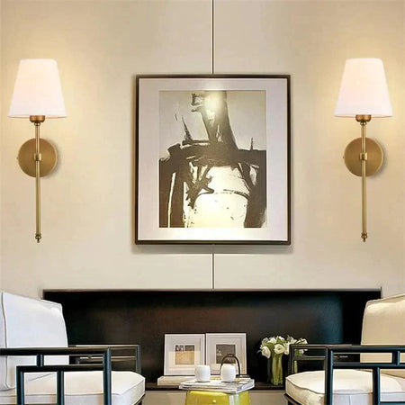 Applique Murale : Éclat Vintage en Tissu Luminaire IL583914-ILLUMEEN.COM