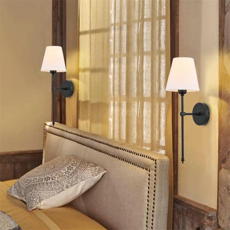 Applique Murale : Éclat Vintage en Tissu Luminaire IL583914-ILLUMEEN.COM