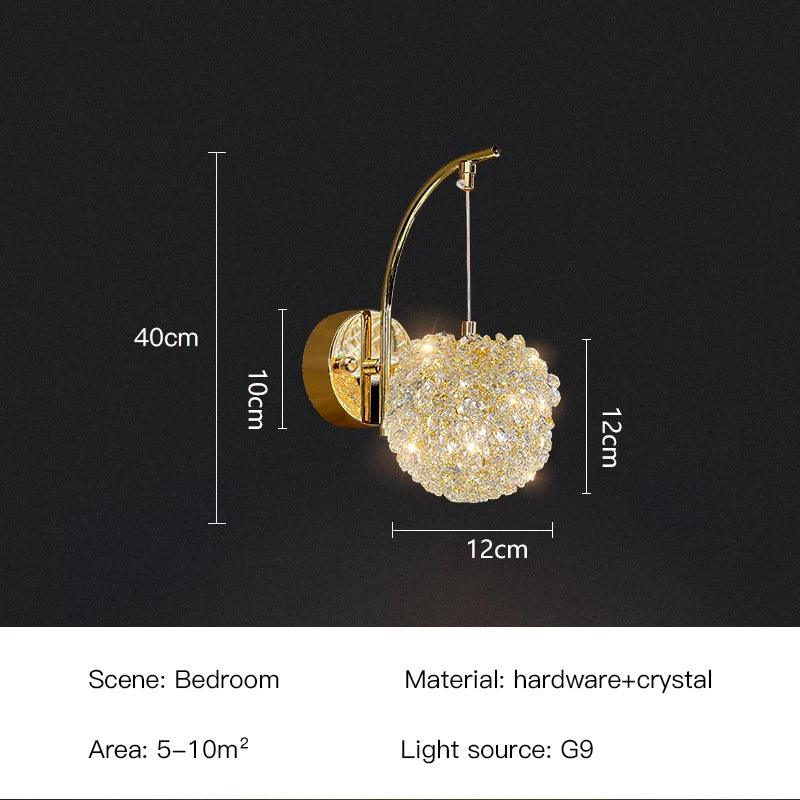 Applique Murale Élégante : Luminaire en Cristal IL742198-ILLUMEEN.COM