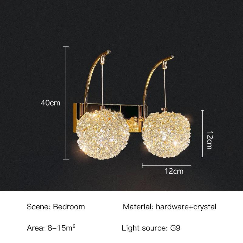 Applique Murale Élégante : Luminaire en Cristal IL742198-ILLUMEEN.COM