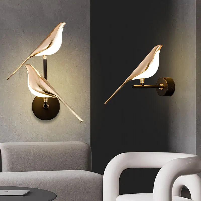 Applique Murale Élégante : Oiseau sur Perchoir IL583912-ILLUMEEN.COM