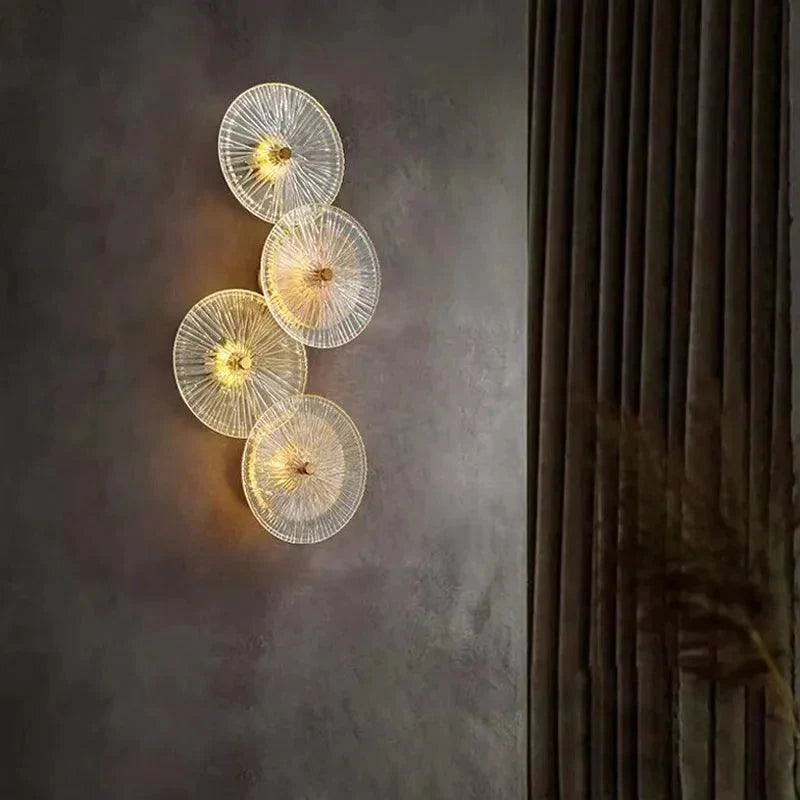Applique Murale Élégante : Verre Ambré Luminaire IL582374-ILLUMEEN.COM